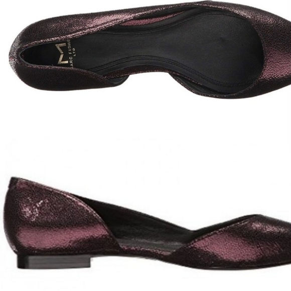 Marc Fisher Sunny d'orsay leather flat shoes - Picture 2 of 12